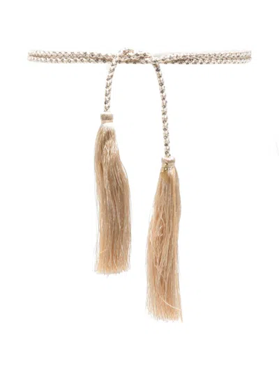 Forte Forte Crystal And Tassels Belt