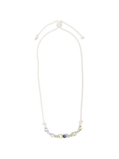 Forte Forte Crystal Braided Necklace In Transparent