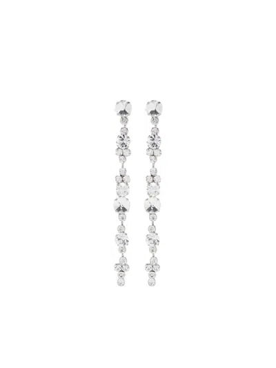 Forte Forte Crystal Detailing Dangling Earrings In Metallic