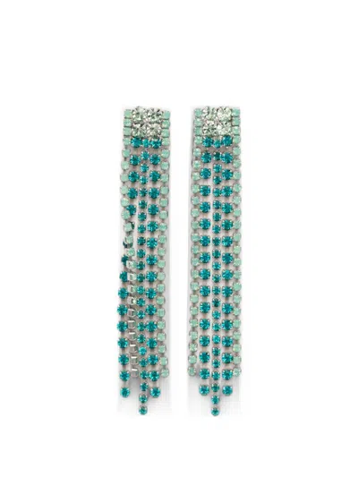 Forte Forte Crystal Earrings In Green