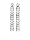 Forte Forte Strong Pendent Earrings With Crystals In Silver