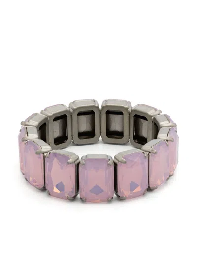 Forte Forte Crystal-embellished Bracelet In Pink