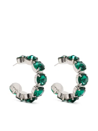 Forte Forte Crystal-embellished Earrings In 绿色