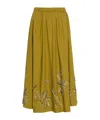 Forte Forte Rhinestone-embellished Cotton Maxi Skirt