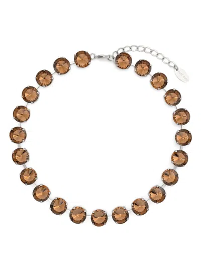 Forte Forte Crystal-embellished Necklace In Brown