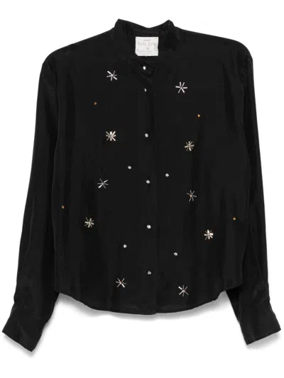 Forte Forte Crystal-embellished Shirt In Black