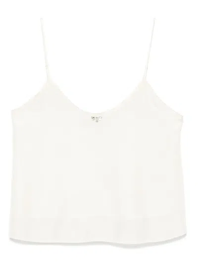 FORTE FORTE CRYSTAL-EMBELLISHED SILK TOP