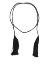 Forte Forte Crystal-embellished Tassel-detail Tie Belt In Brown