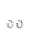 Forte Forte Crystal Hoop Earrings In Metallic