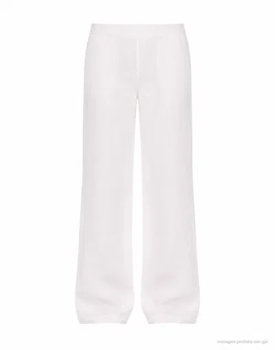 Forte Forte Crystal My Pants Linen Trousers In White