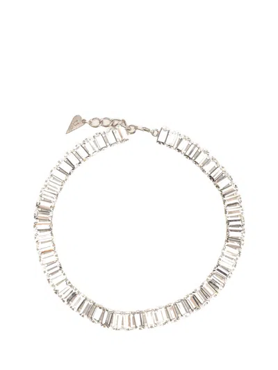 Forte Forte Crystal Necklace In Silver