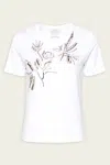 Forte Forte Crystal Rose Cotton Jersey T-shirt In Blanco