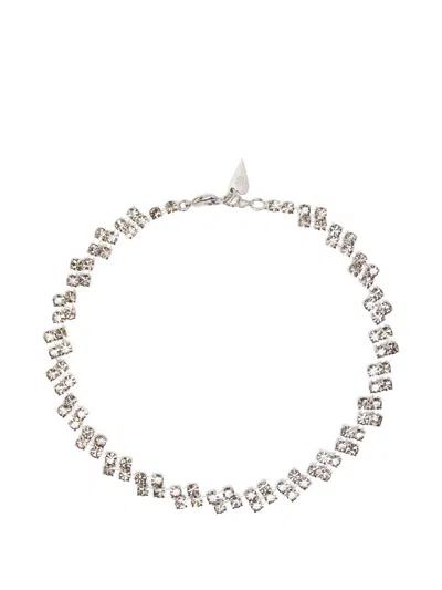 Forte Forte Crystal-embellished Heart-charm Necklace In Neutral
