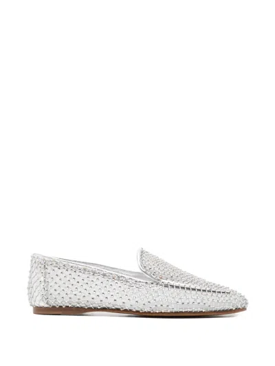 Forte Forte Crystal-embellished Mesh Loafers In Multi