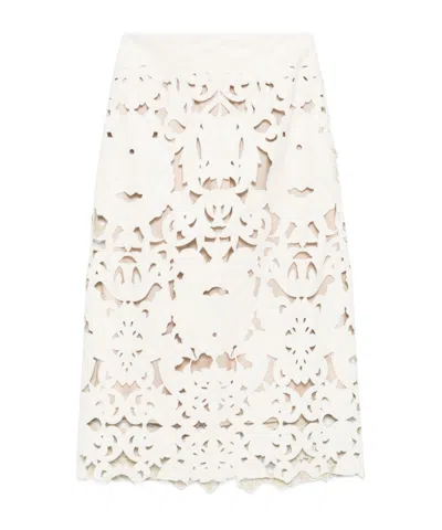 FORTE FORTE CUT OUT MIDI SKIRT
