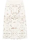Forte Forte Cut-out Midi Skirt With Floral Pattern
