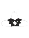Forte Forte Sheer Fabric Scarf Pointed Design In Black