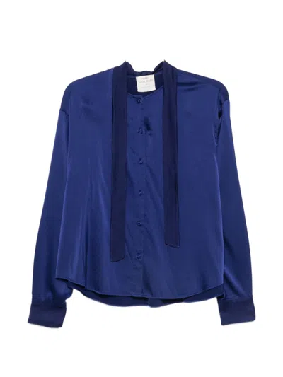 Forte Forte Dark Blue Regular Solid Shirt