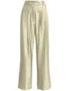 Forte Forte Dart-detailed Velvet Trousers In 绿色