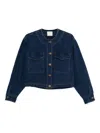 Forte Forte Cotton Denim Overshirt In Blue