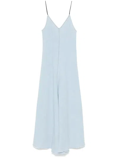 Forte Forte Midikleid Aus Denim In Blau