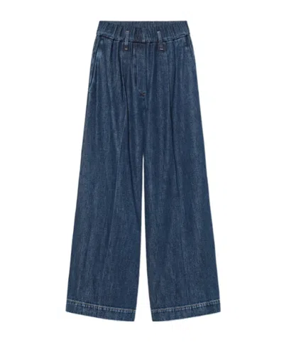 Forte Forte Denim Trousers In Blue