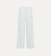 Forte Forte Diagonal Cotton Fleece Twisted Pant In White