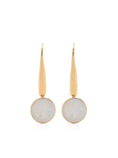 Forte Forte Forte_forte Strass Earrings Accessories In Beige