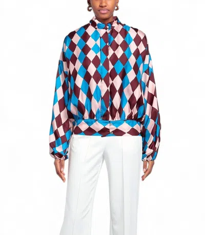Forte Forte Diamante Silk Shirt In Rio In Multi