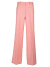Forte Forte Twill Wide-leg Trousers In Rose
