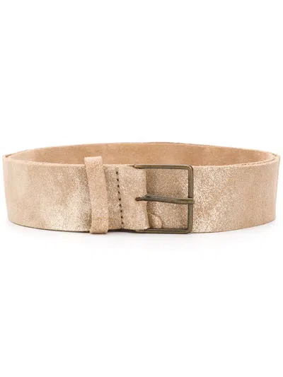 Forte Forte Distressed Belt In Gold