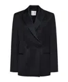 Forte Forte Double-breasted Blazer In Black