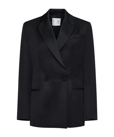Forte Forte Double-breasted Blazer In Black