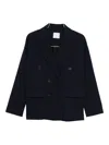 Forte Forte Women Double-breasted Jacket In Blue
