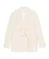 Forte Forte Double-breasted Button Jacket In Neutral