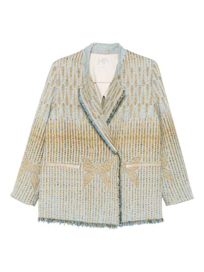 Forte Forte Double-breasted Jacket In Neutral