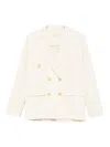 Forte Forte Double-breasted Jacket In White
