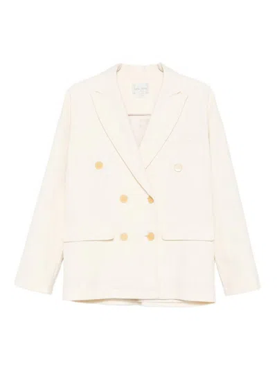 Forte Forte Double-breasted Jacket In White