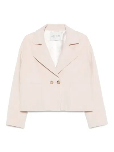 Forte Forte Double-breasted Patch-pocket Jacket In Pink