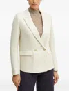 Forte Forte Double-breasted Twill Blazer In Neutral