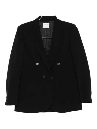 Forte Forte Double-breasted Viscose Jacket In Black