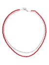 Forte Forte Forte_forte Strass And Beads Necklace Accessories In Silber