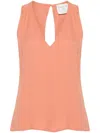 Forte Forte Forte_forte Double Georgette V Neck Top Clothing