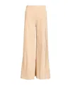 Forte Forte Double Velvet High Waist Pants In Neutral
