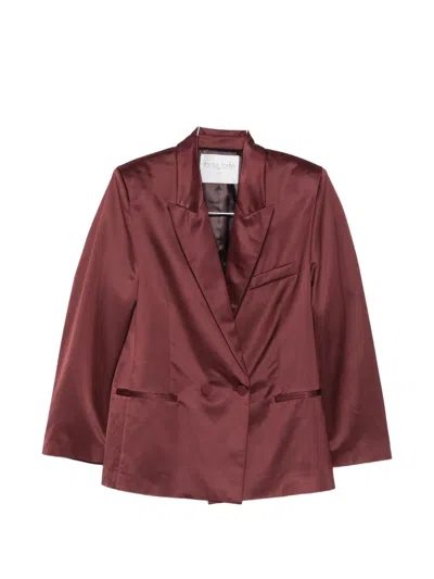 Forte Forte Double-breasted Blazer In Red