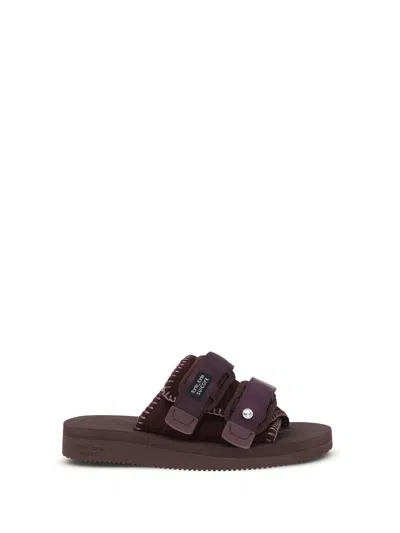 Forte Forte Double-strap Sandals In Burgundy