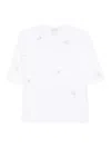 Forte Forte Dragonfly Embellished Short-sleeved T-shirt In White