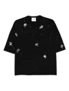 Forte Forte Dragonfly Embellished T-shirt In Black