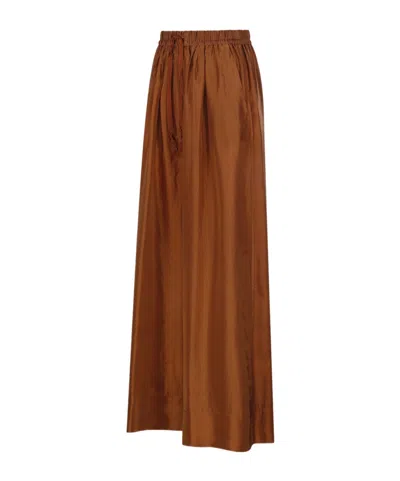 Forte Forte Drawstring Casual Pants In Brown
