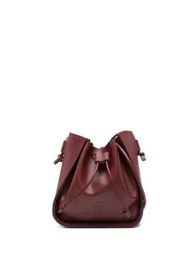 Forte Forte Drawstring Crossbody Bag In Red